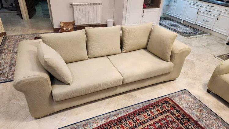 کاورمبل طرح اسکوار مصطفیکاور هفت نفره۳/۲/۱/۱ سوپرکش دولایه(ساده)
